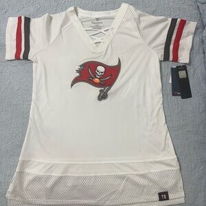 Fanatics White Lace-Up Jersey. NEW WITH TAGS